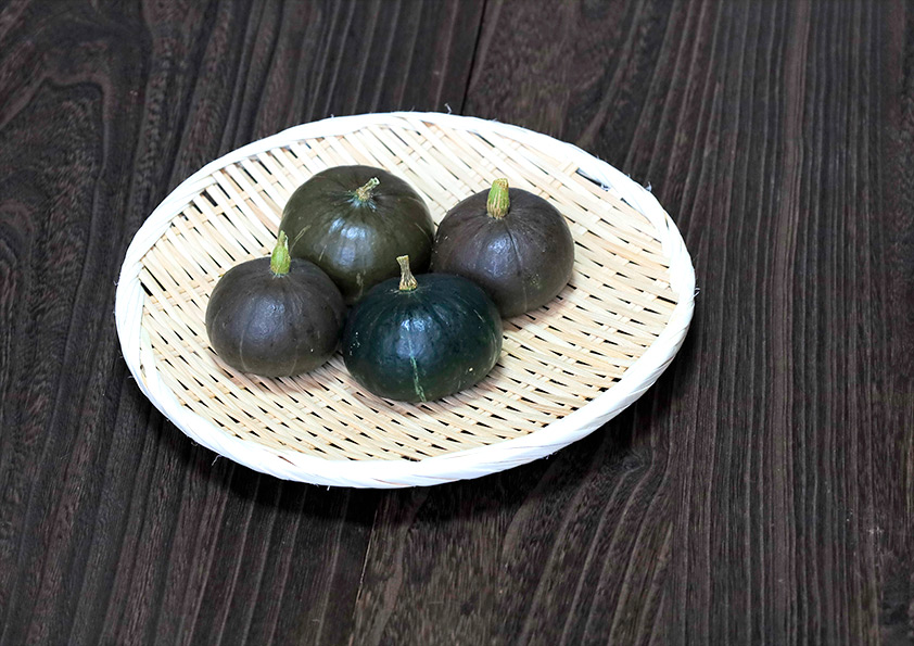 ミニカボチャの収穫